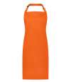 BR500 Brand Lab Adjustable Bib Apron Orange colour image